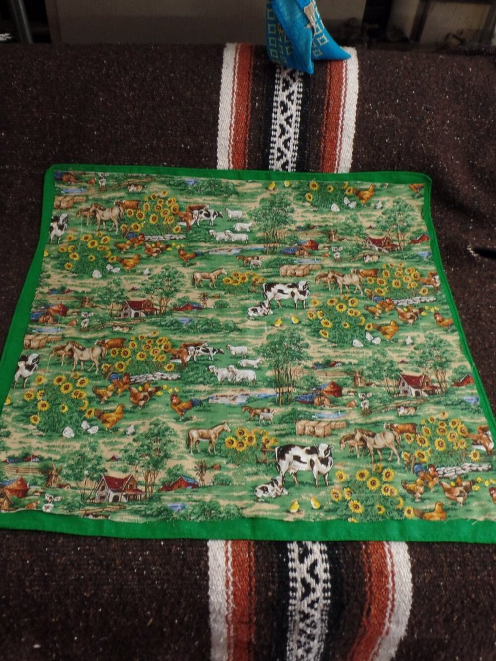 Hand Crafted Scarf Reversible Country Western Bandana - Picture 7 of 12